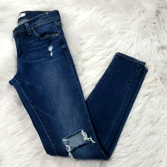 🥳🥳HOST PICK🥳🥳 "PRINCIPLE" ANTHROPOLOGIE DENIM JEANS SZ 25 - Picture 2 of 5